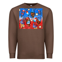 Chestnut american popsicle and stars Premium Sweatshirt - AdoDesignShop