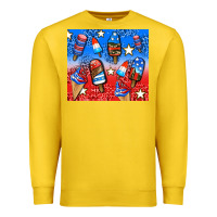 Lemon american popsicle and stars Premium Sweatshirt - AdoDesignShop