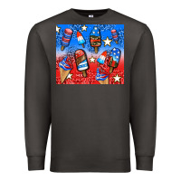Smoke american popsicle and stars Premium Sweatshirt - AdoDesignShop