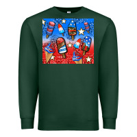 Sports Green american popsicle and stars Premium Sweatshirt - AdoDesignShop