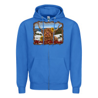 True Royal merry christmas highland cow with farm Zipper Hoodie - RanaPortraitStore