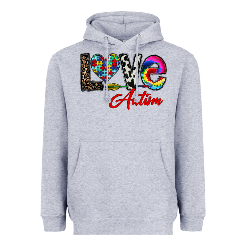 Love Autism Heavyweight Hoodie by CowhideDigitalArt | Teevron