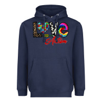 Navy love autism Heavyweight Hoodie - CowhideDigitalArt