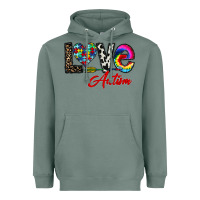 Sage love autism Heavyweight Hoodie - CowhideDigitalArt
