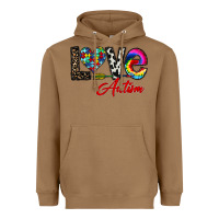 Toasted Coconut love autism Heavyweight Hoodie - CowhideDigitalArt