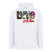 White love autism Heavyweight Hoodie - CowhideDigitalArt