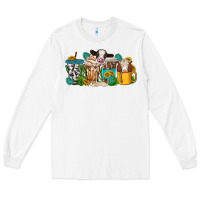 White western cow coffee cup Long Sleeve Tee - texasbilliewilder