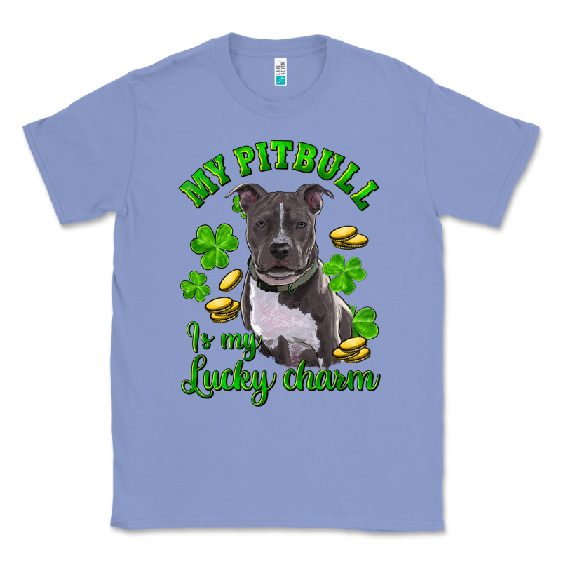 St Patricks Day My Pitbuli My Lucky Charm Classic Tee by RanaPortraitStore | Teevron