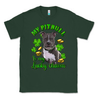 Sports Green st patricks day my pitbuli my lucky charm Classic Tee - RanaPortraitStore