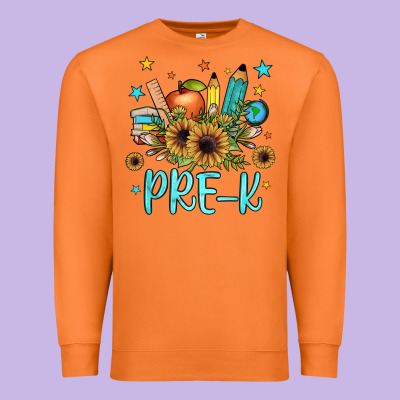 Pre K Premium Sweatshirt Designed By Jahusdesignshop
