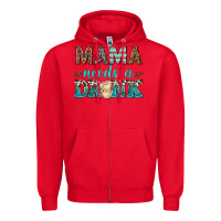 Red mama needs a drink Zipper Hoodie - texasbilliewilder