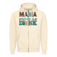 Sandshell mama needs a drink Zipper Hoodie - texasbilliewilder