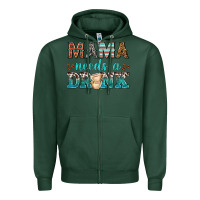 Sports Green mama needs a drink Zipper Hoodie - texasbilliewilder