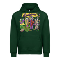 Forest Green obsessive cup disorder mardi gras Urban Hoodie - MaliasSmallBusiness