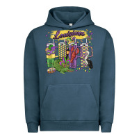 Pigment Midnight Navy obsessive cup disorder mardi gras Urban Hoodie - MaliasSmallBusiness