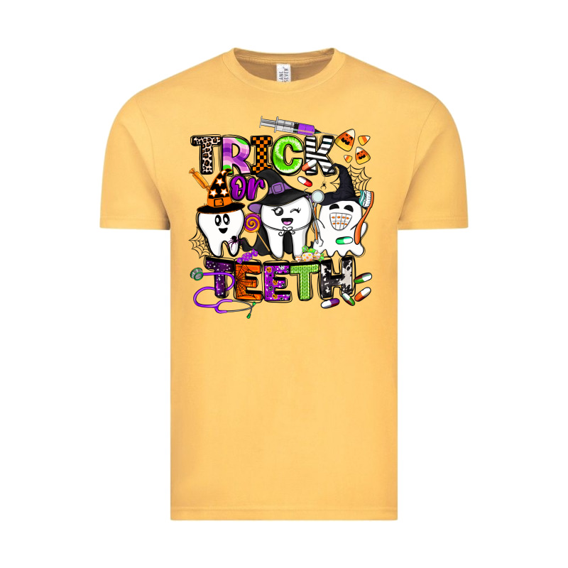 Trick Or Teeth Vintage Tee by BarkalooDesign | Teevron