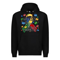 Black autism listen learn advocate Premium Hoodie - MaliasSmallBusiness