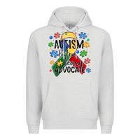 Dove Grey autism listen learn advocate Premium Hoodie - MaliasSmallBusiness