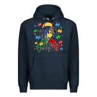 Navy autism listen learn advocate Premium Hoodie - MaliasSmallBusiness