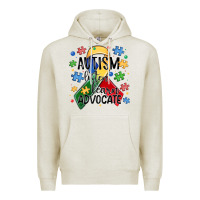 Oatmeal Heather autism listen learn advocate Premium Hoodie - MaliasSmallBusiness