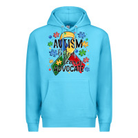 Ocean Blue autism listen learn advocate Premium Hoodie - MaliasSmallBusiness