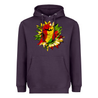 Plum juneteenth sunflower Heavyweight Hoodie - HRA Design Shop