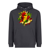 Smoke juneteenth sunflower Heavyweight Hoodie - HRA Design Shop