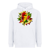 White juneteenth sunflower Heavyweight Hoodie - HRA Design Shop