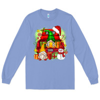 Colony Blue christmas gnome truck Long Sleeve Tee - Zillion Design Studio