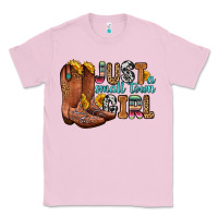 Bubblegum Pink just a small town girl Classic Tee - Zillion Design Studio