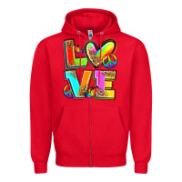 Red love pride Zipper Hoodie - Zillion Design Studio