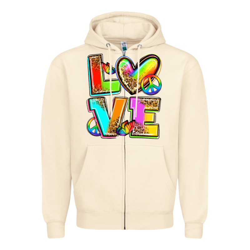 Love Pride Zipper Hoodie by Zillion Design Studio | Teevron