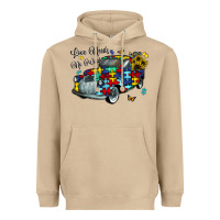 Mushroom love needs no words Heavyweight Hoodie - CowhideDigitalArt