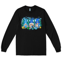 Black snowman gnome Long Sleeve Tee - Zillion Design Studio