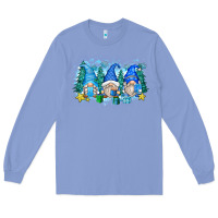 Colony Blue snowman gnome Long Sleeve Tee - Zillion Design Studio