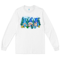 White snowman gnome Long Sleeve Tee - Zillion Design Studio