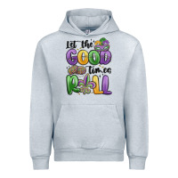Heather Grey let the good times roll Urban Hoodie - MaliasSmallBusiness