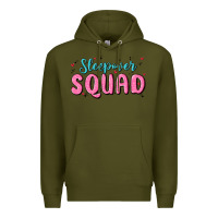 Army Green sleepover squad Premium Hoodie - MaliasSmallBusiness