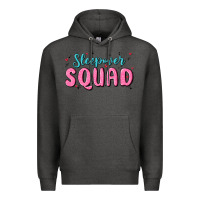 Charcoal Heather sleepover squad Premium Hoodie - MaliasSmallBusiness