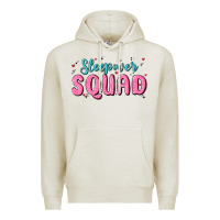 Oatmeal Heather sleepover squad Premium Hoodie - MaliasSmallBusiness