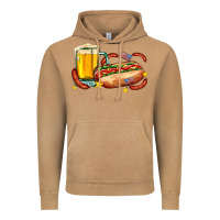 Vintage Camel hot dog and beer with stars and usa flags Vintage Hoodie - AdoDesignShop