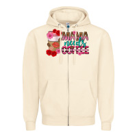 Sandshell mama needs coffee mothers day Zipper Hoodie - texasbilliewilder