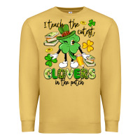 Antique Gold i teach the cutest clovers in the patch Premium Sweatshirt - Artiststas