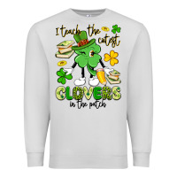 Dove Grey i teach the cutest clovers in the patch Premium Sweatshirt - Artiststas