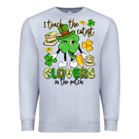 Heather Grey i teach the cutest clovers in the patch Premium Sweatshirt - Artiststas
