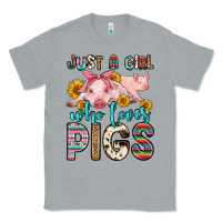 Heather Grey just a girl who loves pigs Classic Tee - Zillion Design Studio