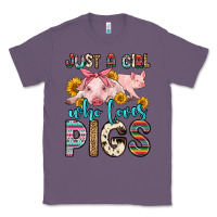 Lavender just a girl who loves pigs Classic Tee - Zillion Design Studio