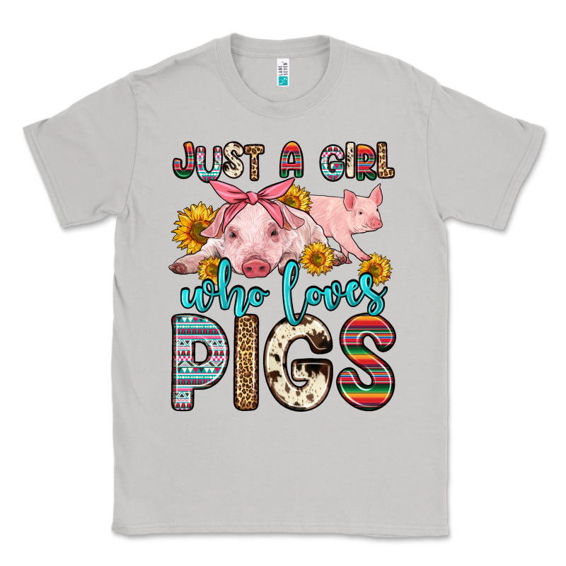 Just A Girl Who Loves Pigs Classic Tee by Zillion Design Studio | Teevron