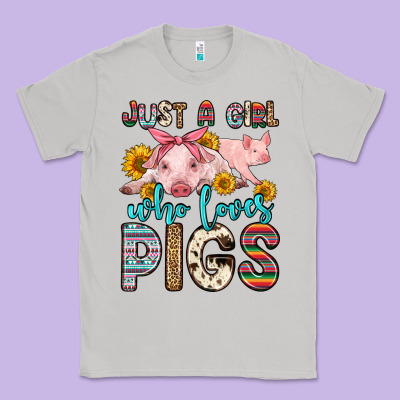 Just A Girl Who Loves Pigs Classic Tee Designed By Zillion Design Studio