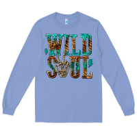 Colony Blue wild soul with skeleton hand Long Sleeve Tee - texasbilliewilder